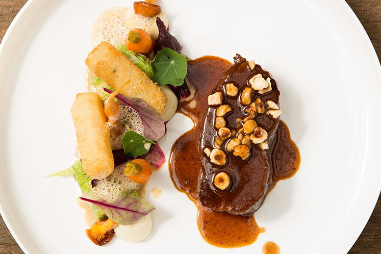 Zacht gegaard wild zwijn