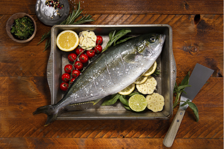 Gevulde Kingfish uit de oven