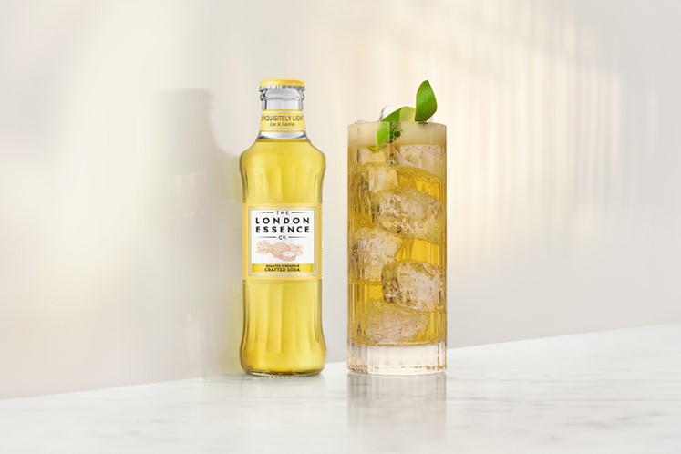 Roasted pineapple fizz