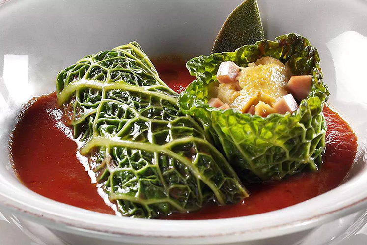 Gevulde koolbladeren