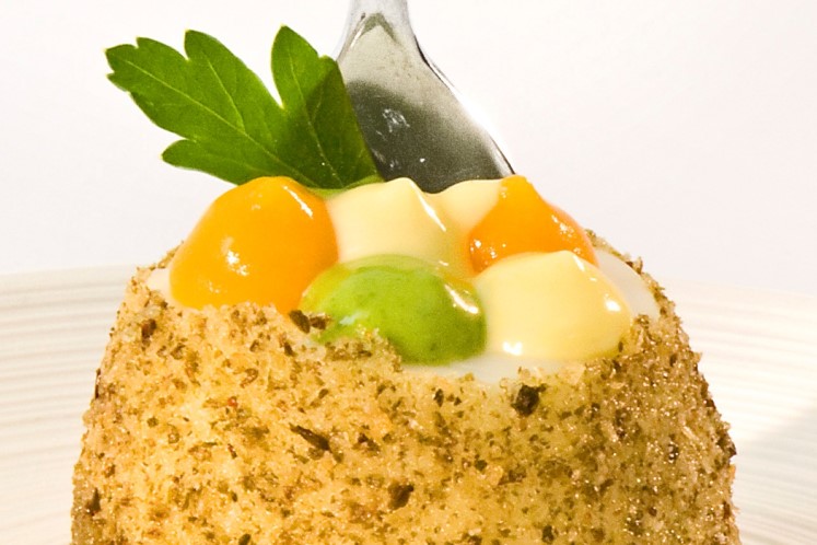 Knuspriges Ei mit Kapern