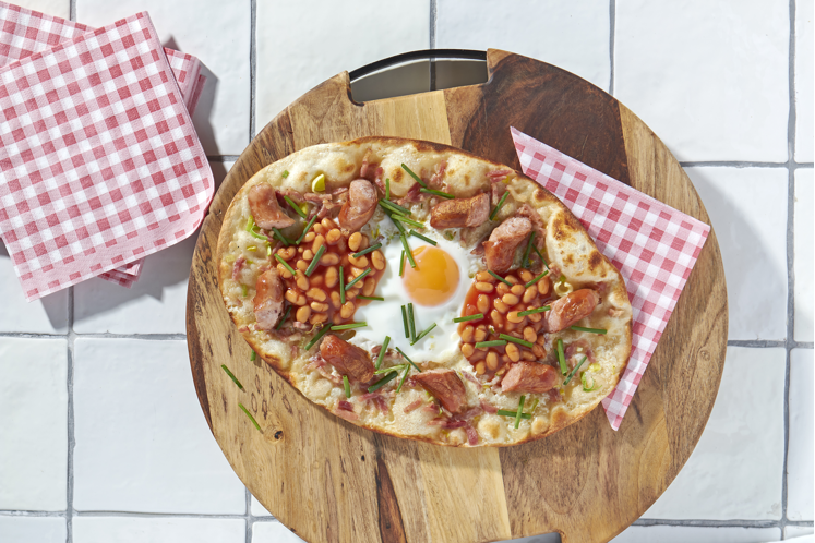 English breakfast flammkuchen