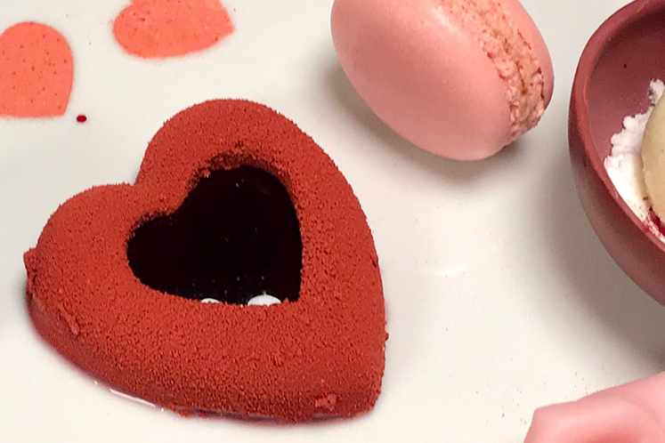 Hart van panna cotta