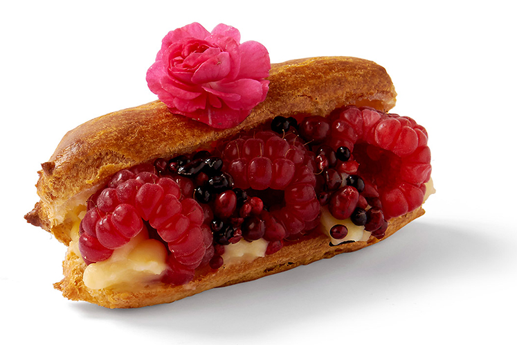 Éclair met frambozen