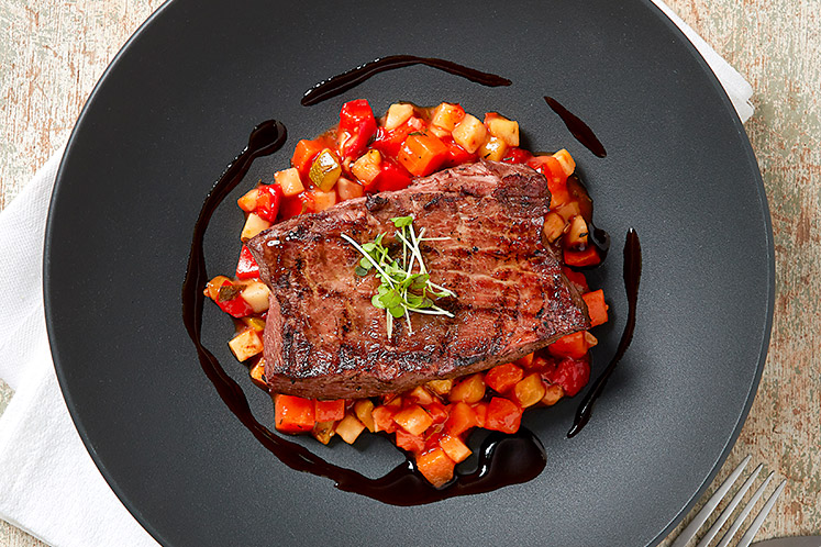 Biefstuk met ratatouille