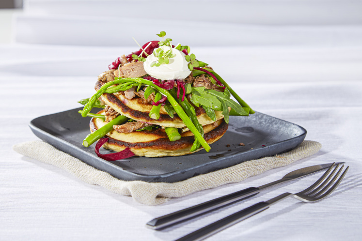 Pulled meat pannenkoek