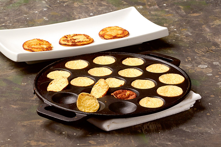 Opperdoezer ronde maiskoekjes of poffertjes