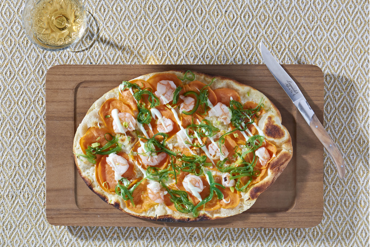 Aziatische flammkuchen