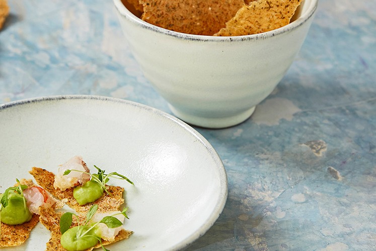 Krokante koekjes op basis van sushirijst