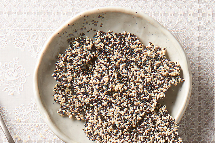 Cracker van sesamzaadjes