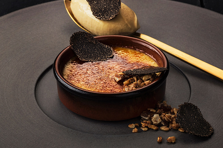 Crème Brûlée van aardpeer