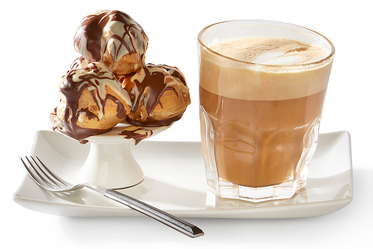 Tiramisu flat white en soesjes