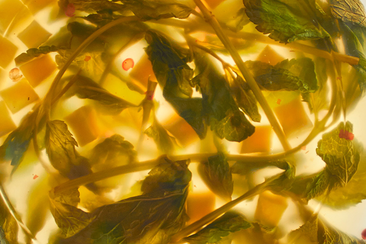 Infusie van chili en mango