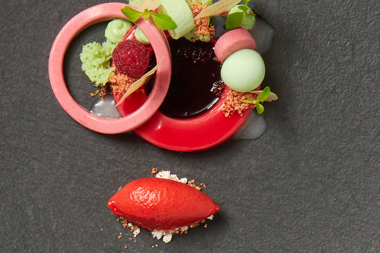 Structuren van framboos