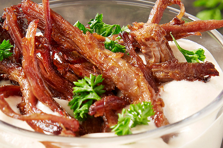 Pulled pork van zwijnsnek