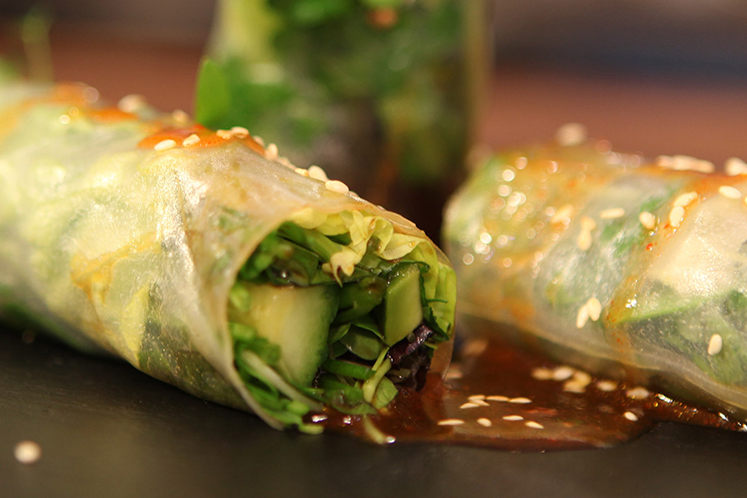 Zomerse spring rolls