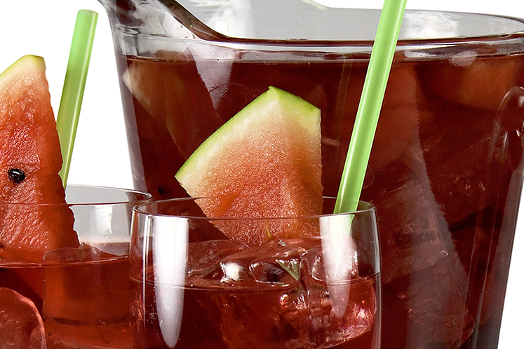 Frisse watermeloenlimonade