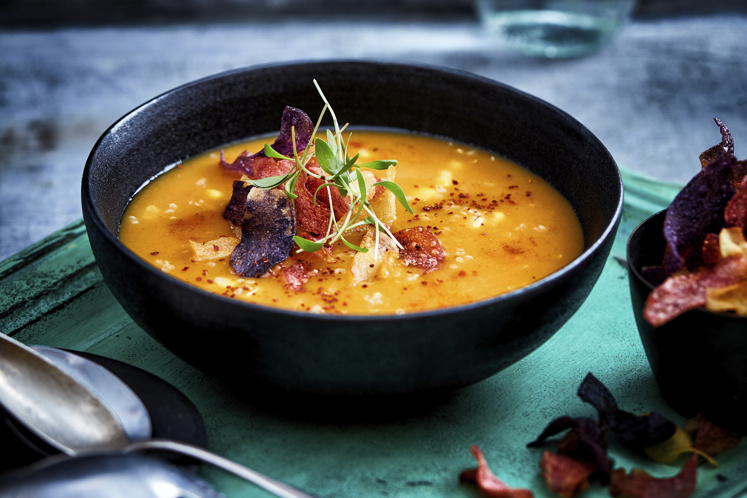 Peruaanse zoete aardappelsoep