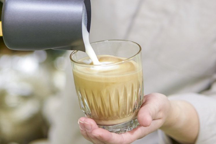 Cinnamon spice cappuccino