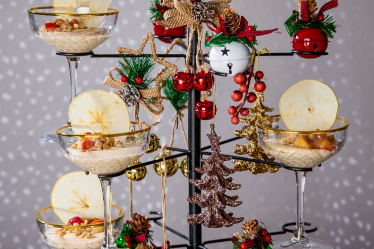 Appeltaart panna cotta