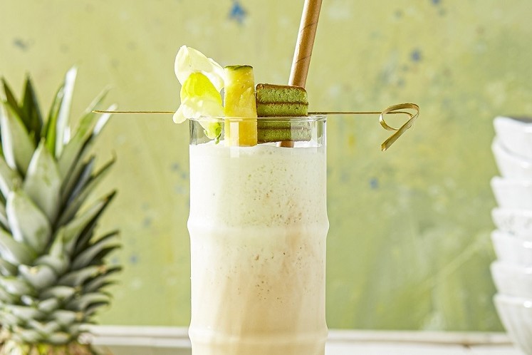 Asian blended ice coffee