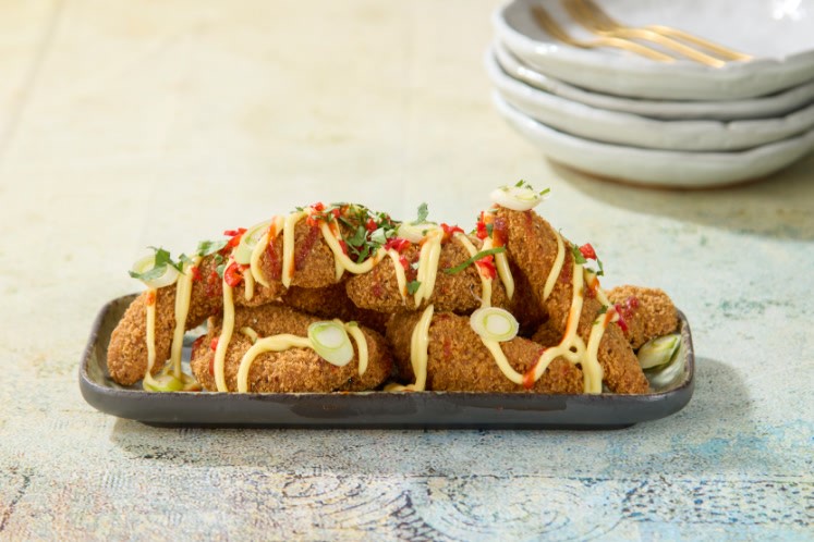 Avocado fries chili style