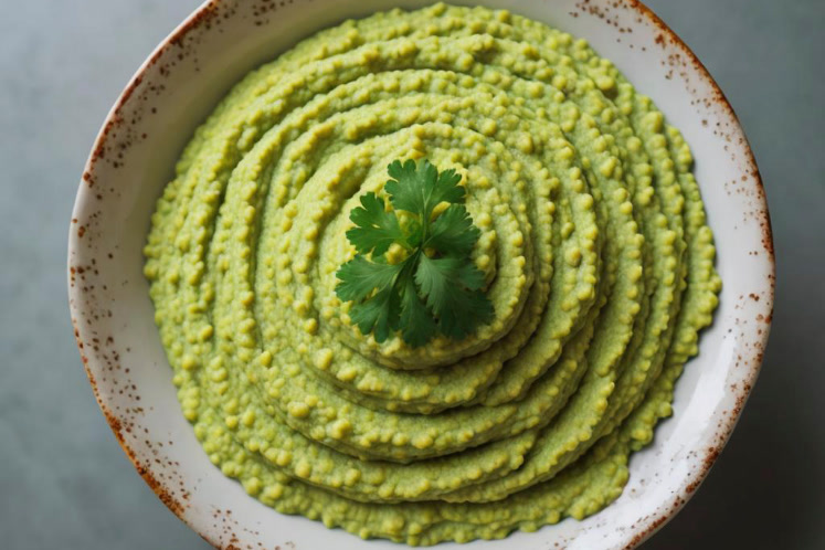 Groene kikkererwtenhummus