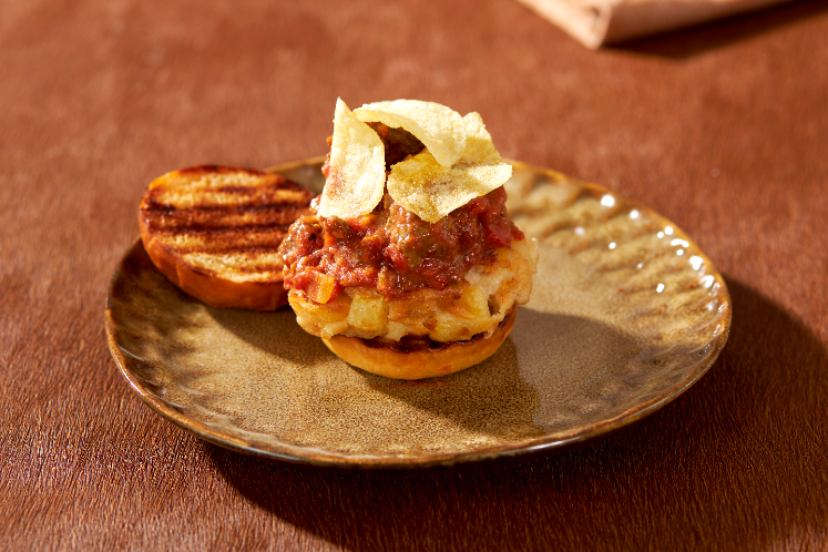 Brioche met gratin & Sloppy Joe