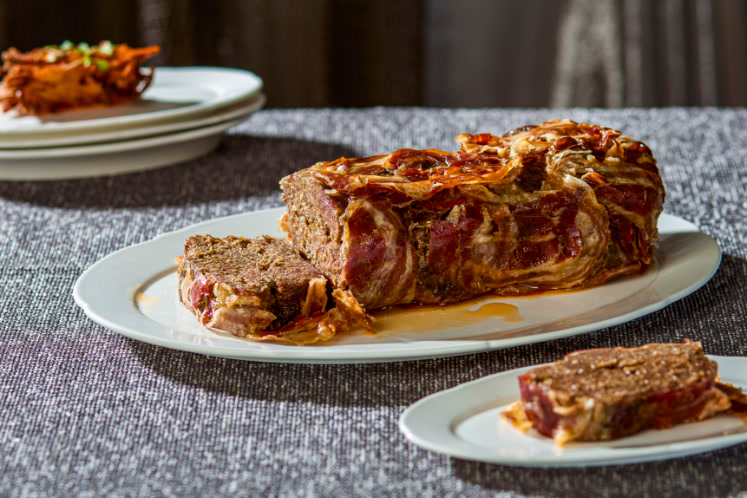 Gehaktbrood omwikkeld met pancetta