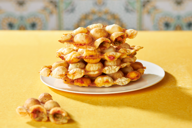 Pizza bubble pesto-pepperoni