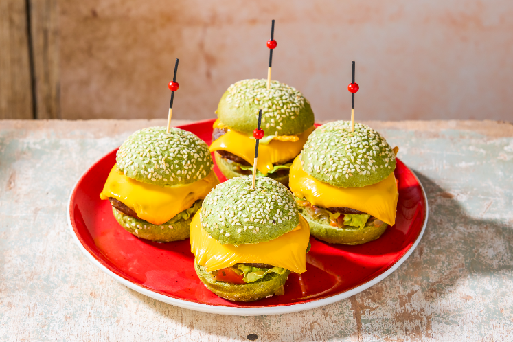 Mexican burger slider