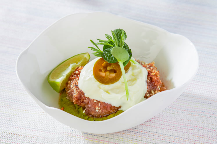 Krokante medaillons van hertenspierstuk