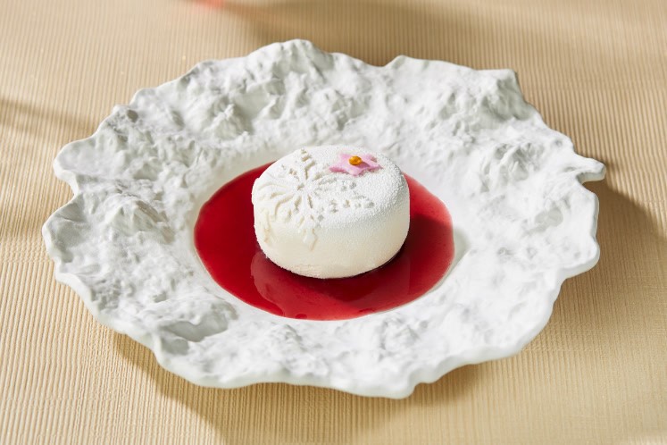 Panna cotta van witte chocolade, citroen, koffie & fleur d’orange