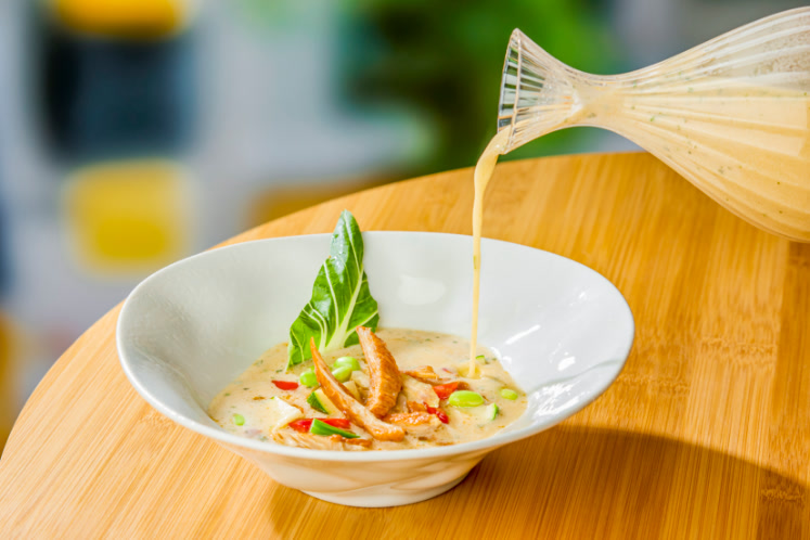 Tom kha kai soep met kip