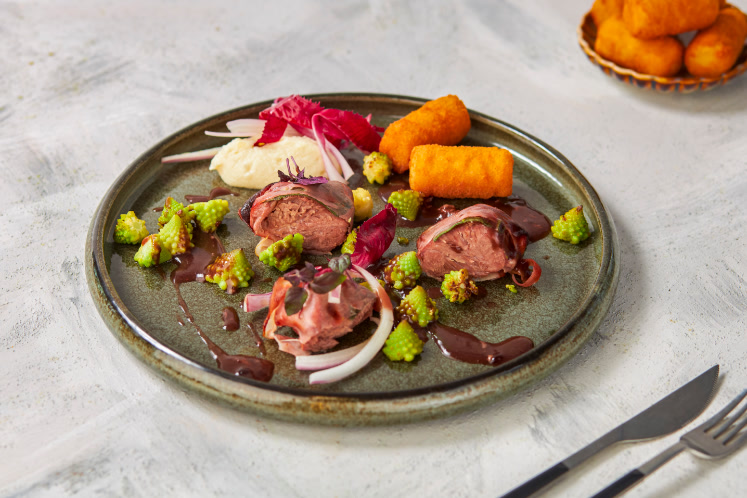 Varkenswang Saltimbocca