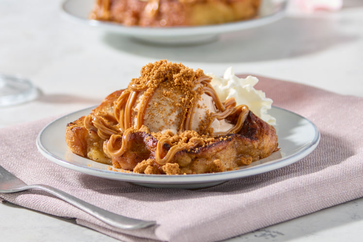 Wentelteefje met kaneel roomijs
