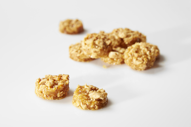 Koekjes van zoute pinda en honing