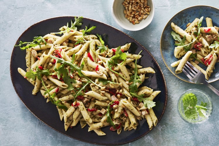Pastasalade kip-pesto