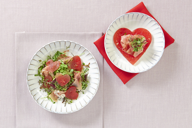 Gandaham en watermeloen salade