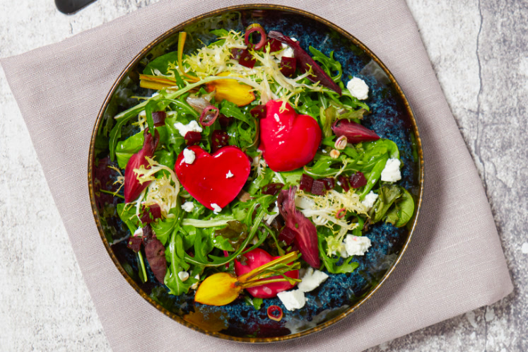 Hartjes van geitenkaas