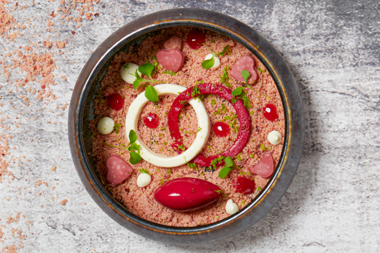 Ringen van vanille en bloedsinaasappel