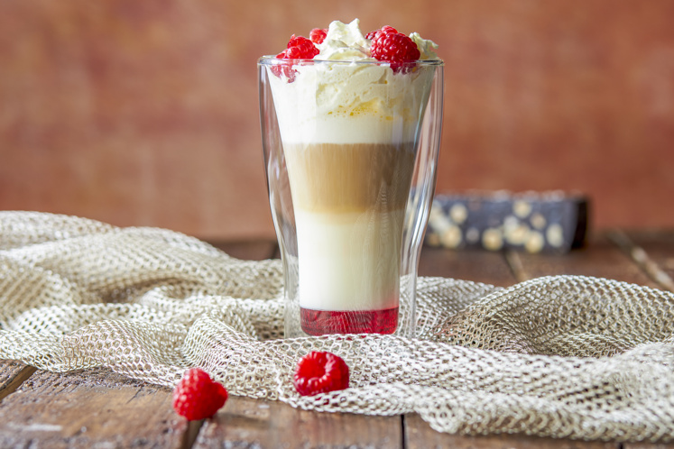 White Chocolate & Raspberry latte