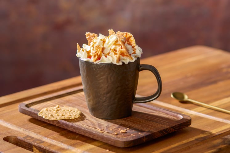 Crispy caramel coffee