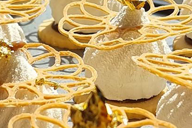 Sablé rum chocomousse