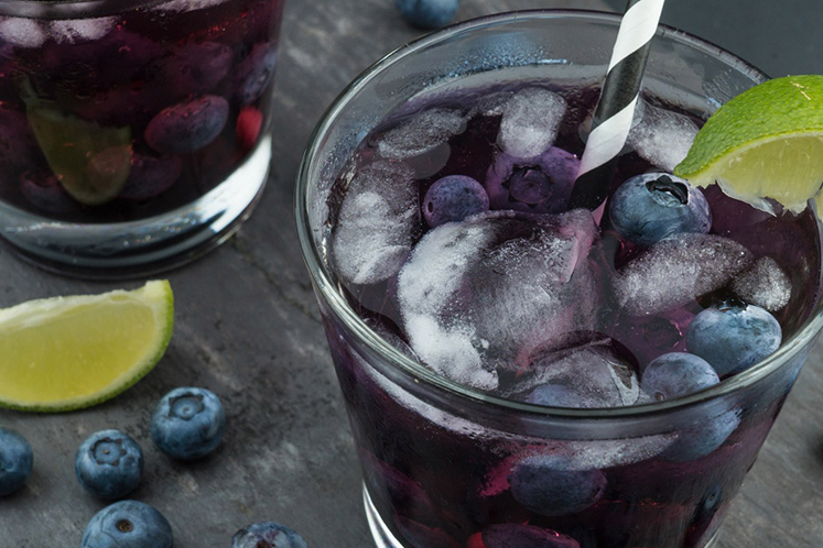 Chalo Ziggy met Blueberry Basil Simple Syrup