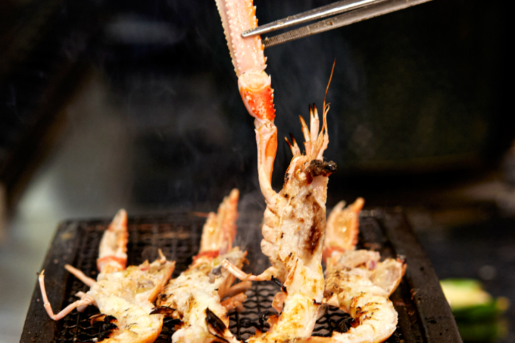 Gegrilde langoustines