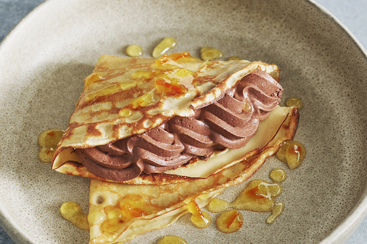 Flensje met Chocolademousse